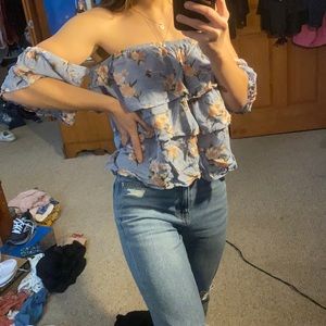 American eagle floral top